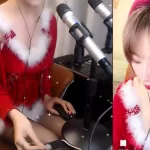 斗鱼清纯女主播暮久酱mua圣诞装黑丝asmr掏耳福利
